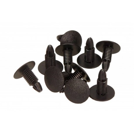 Clipsuri pentru tapițerie / portbagaj / mochetă negru Honda / Hyundai / Lexus / Subaru / Suzuki / Toyota / Daewoo (10 buc.)