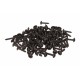 Șurub de montaj 3,8x19,4 universal negru (100 buc.)