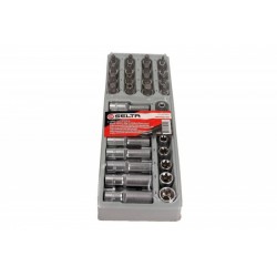 Set de capete Torx, Spline 1/2 32 bucăți, modul 1/3 SE4532