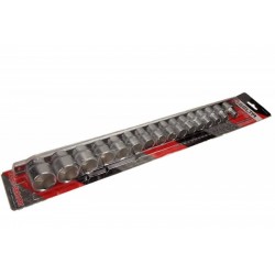 Set de chei tubulare pe șină 1/2, 10-32 mm, 16 bucăți SE4516