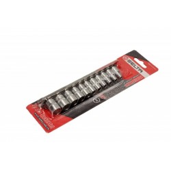Set de tubulare pe șină 1/4, 11 bucăți SE2511