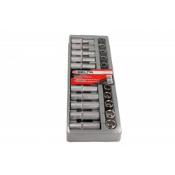 Set de chei tubulare 1/2, scurte și lungi, 24 bucăți, 8-19 mm SE4248