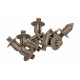 Nit expansibil gri pentru tapițerie / plafon / panouri laterale Volvo C70 / S40 / V50 / S60 / S80 (10 buc.) 39964090