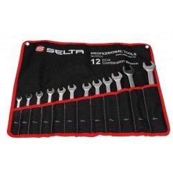 Set chei inelare plate, 12 buc, 8-24, husă SE81512
