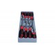 Set de șurubelnițe, 8 bucăți, cap plat și Phillips, modul 1/3 SE7008