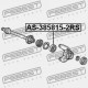 RULMENT AX CARDANIC HONDA ACCORD 90-, ACCORD USA V6 08-, CIVIC FD/FK 06-, CR-V 07-, FR-V 04-, MDX 01- 91057SH3008