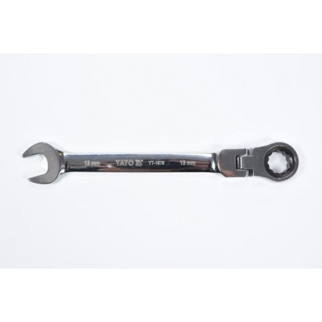 Cheie inelară plată cu clichet și articulație 13 mm YT-1679