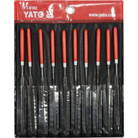 Set pile ascuțite, 3x140x65 mm, 10 bucăți YT-6163
