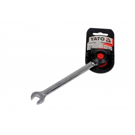 Cheie inelară plată cu clichet 13 mm YT0194