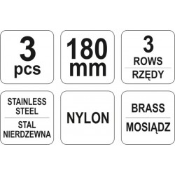 Set perii de sârmă 3 bucăți YT-6351