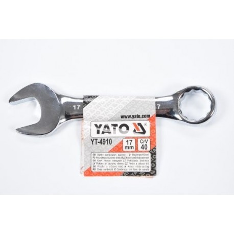 Cheie inelară plată scurtă 17 mm YT4910