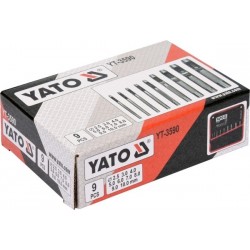 Set perforatoare piele, 2,5-10 mm, 9 bucăți YT-3590