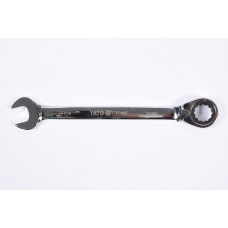 Cheie inelară plată cu clichet 14 mm YT1657