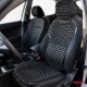 Saltea pentru scaun cu suport lombar și tetieră 126x44 negru