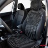 Saltea pentru scaun cu suport lombar și tetieră 126x44 negru