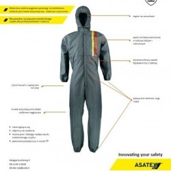 Combinezon de vopsitorie reutilizabil LAG2 Asatex mărimea XL
