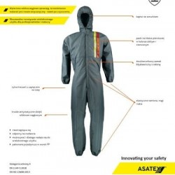 Combinezon de vopsitorie reutilizabil LAG2 Asatex mărimea L