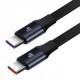 Încărcător auto Baseus Enjoyment cu cabluri USB-C, 33W (negru)