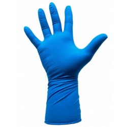 Mănuși de protecție nitril GripPaz 306 albastre lungi 300 mm 10G (set 50 bucăți) mărime XL