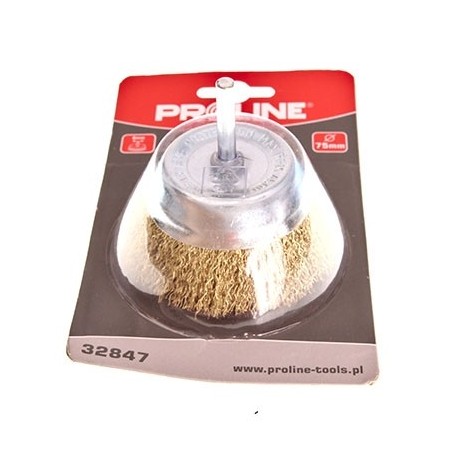Perie frontală cu diametru 75 mm, tijă 6 mm