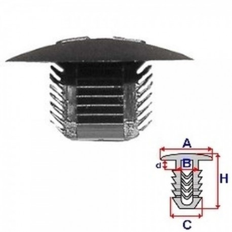 Clips pentru tapițerie / panouri laterale Renault Clio II / Megane I / Megane Scenic (10 bucăți) 7703081188
