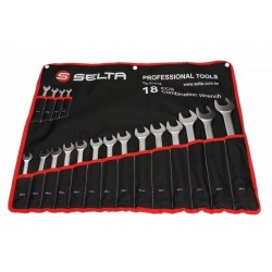 Set de chei combinate, 18 buc, 8-32 mm, husă SE81518