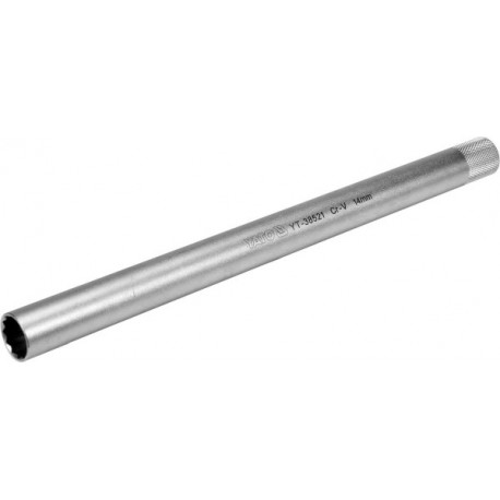 Cheie tubulară pentru bujii 14 mm extra lungă 250 mm YT38521