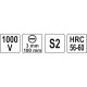 Șurubelniță izolată 1000V 3.0 x 100mm YT28153