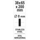 Perie cilindrică din sârmă 38 mm YT47698