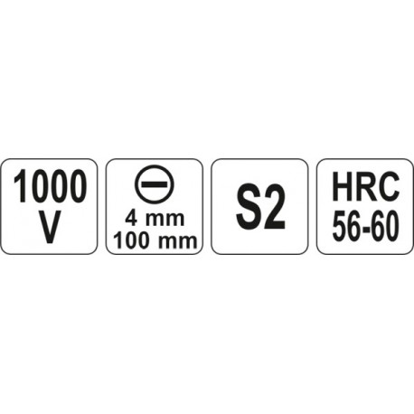 Șurubelniță izolată 4x100mm YT-2817