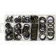 Set de șaibe metalice și din cauciuc 150 bucăți, mix dimensiuni