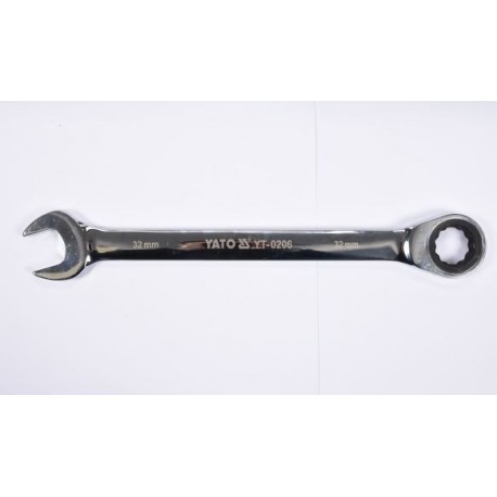 Cheie fixă inelară cu clichet 32 mm YT0206