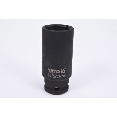 Cheie tubulară impact 1/2 26 mm x 78 mm hexagonală lungă YT-1046