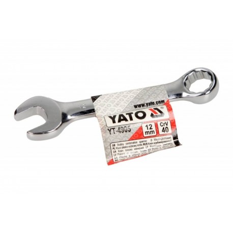 Cheie inelară plată scurtă 12 mm YT4905