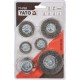 Set perii cu ax, inox, 6 buc. YT47593
