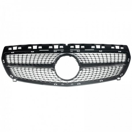 Mercedes A-Klasse (W176) 2012- gril frontal negru cu bandă
