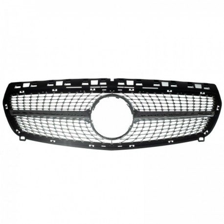 Mercedes A-Klasse (W176) 2012- gril frontal cu bandă satinată