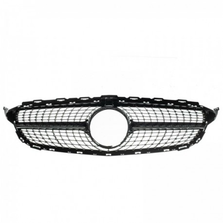 Mercedes C-Klasse (W205) 2014- gril frontal negru cu cameră