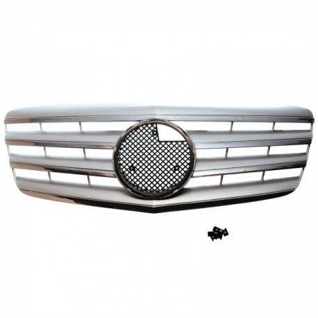 Mercedes-Benz W211 2007 - gril argintiu / negru lucios tuning