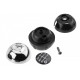 Mâner schimbător de viteze Fiat 500 Abarth 2007- capac crom argintiu-negru-6 viteze 55344048