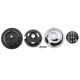 Mâner schimbător de viteze Fiat 500 Abarth 2007- capac crom argintiu-negru-6 viteze 55344048