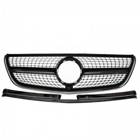 Mercedes Vito (W447) 2015-2019 gril frontal cu bandă neagră