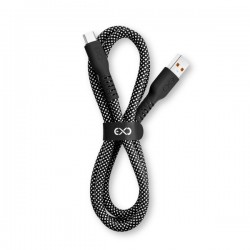Cablu pentru încărcătoare USB-A la USB-C Immortal, 0.9m, negru