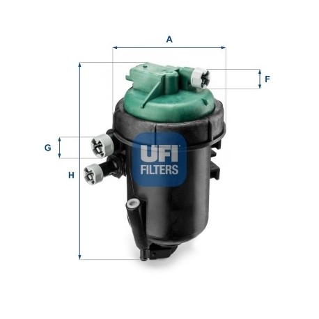 Filtru de combustibil Fiat Panda 03 1.3 JTD set 1541184E60000