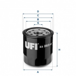 Filtru de ulei Citroen C1 I 05 1.0/Peugeot 107 1.0/108 1.0 14 1109Y4