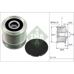 Piesă volantă alternator Mercedes E W210 95 ambreiaj liber W212 E 250