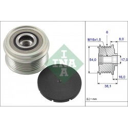 Piesă volantă alternator Fiat Doblo 00 roată liberă 1.3 JTD 3177185E00000