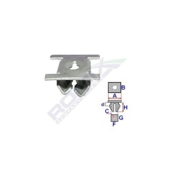 Clema Fiat Bravo 07 aripă interioară suport de montaj 1355845080