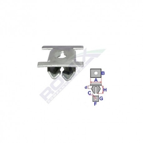Clema Fiat Bravo 07 aripă interioară suport de montaj 1355845080