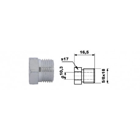 Capăt conductă frână 5/8" x 18 UNF
